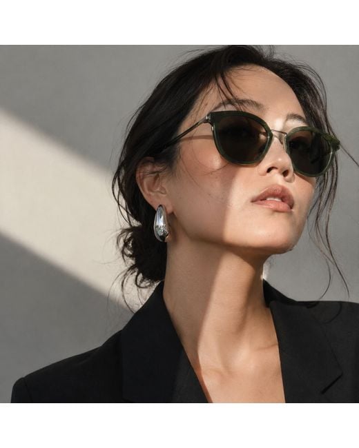 Hye Jane Jewelry Metallic Faris Statement Hoop