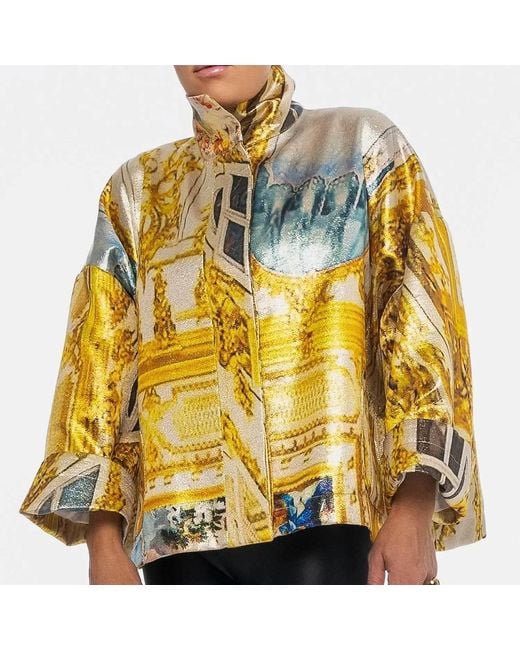 Maxjenny Yellow Square Boxy Jacket