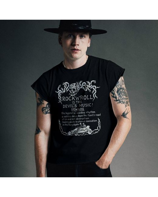 Other Uk Black Devils Music Rocker Tee for men