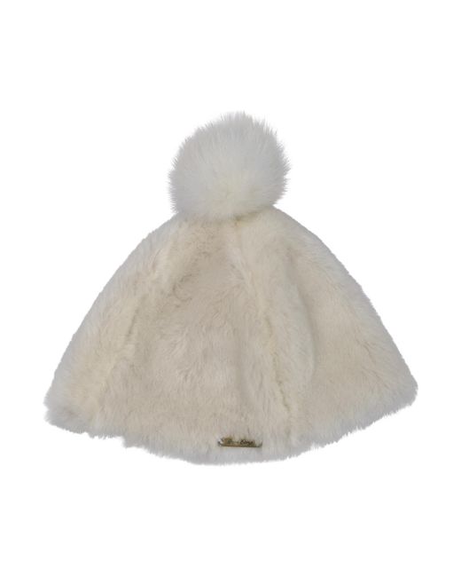 Owen Barry Gray Toscana Beanie Hat With Pom Ivory