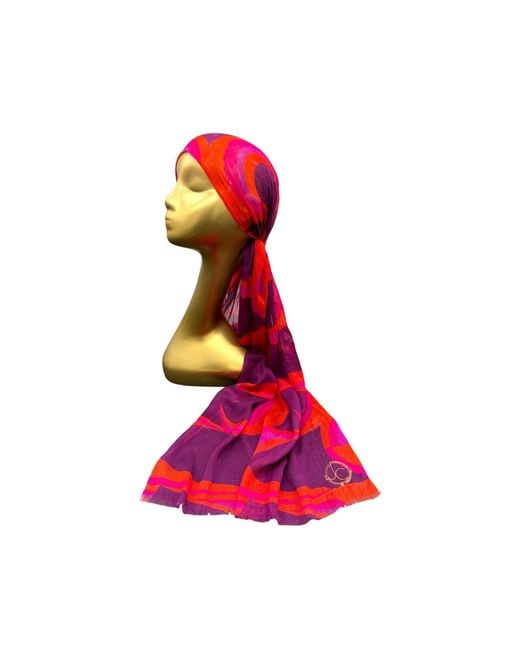 Julia Clancey Red Jcjc Claret Modal Reversible Scarf