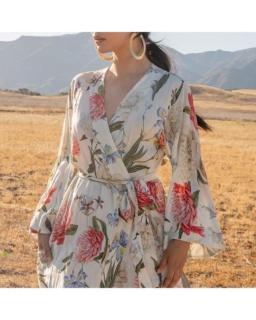 Yumi Kim Red Dream Lover Forever Yours Floral Robe