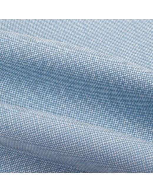 LE COLONEL Blue Arctic Italian Wool Tie for men