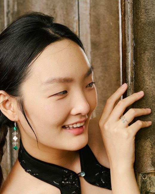 Inari Jewellery White Onde-Onde Nyonya Knot Gem Ring