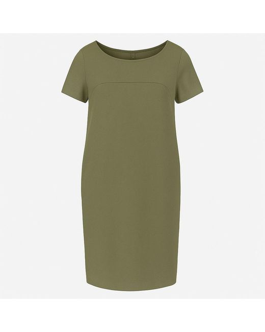 Conquista Green Sack Style Punto Di Roma Short Sleeve Dress