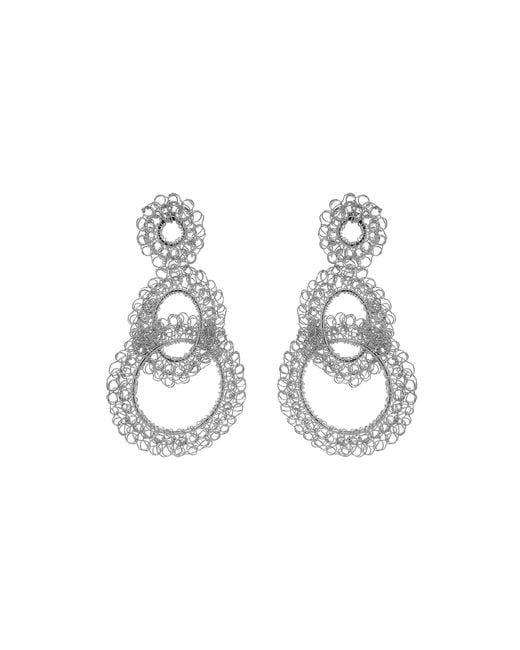 Lavish by Tricia Milaneze Metallic All Artemis Handmade Crochet Earrings