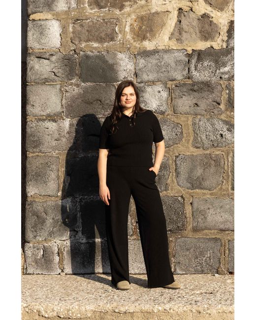 SALANIDA Blue Vera Ribbed Pants