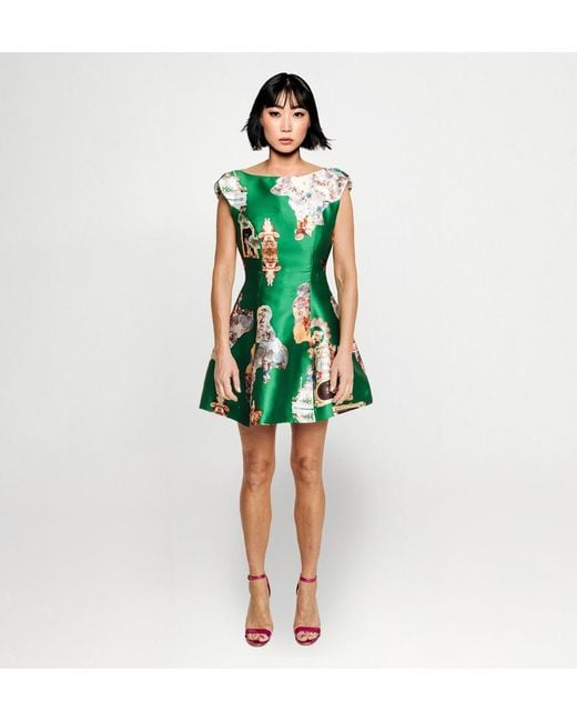 Maxjenny Green Midi Dress C