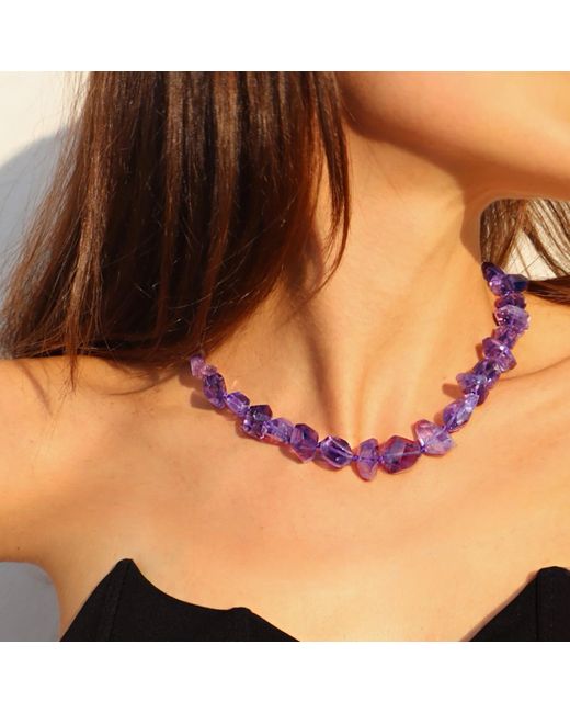 Mineralgems•Studio Purple Amethyst Ametrine Necklace