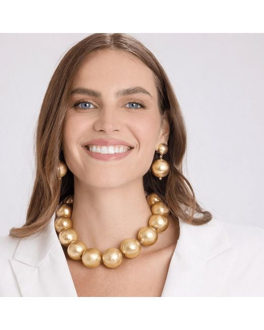 Michael Nash Jewelry Metallic Marylynn Worn Ball Drop Earrings