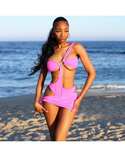 The Delarose Sisters Pink Ruby Rosa One-Piece And Cover-Up