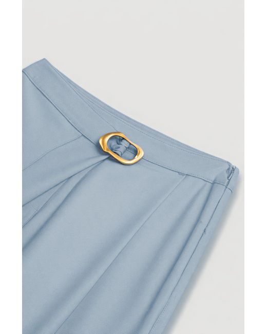 Nocturne Blue Waist Accessory Detail Trousers