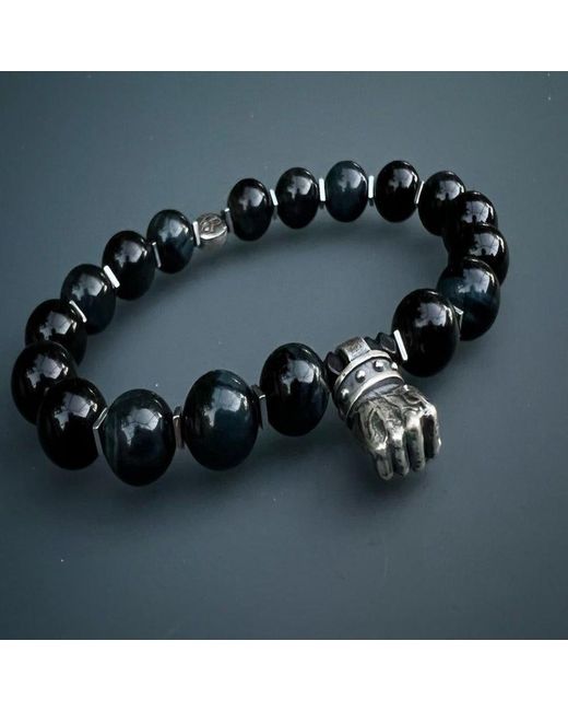 Ebru Jewelry Black Tiger's Eye Powerful Bracelet for men