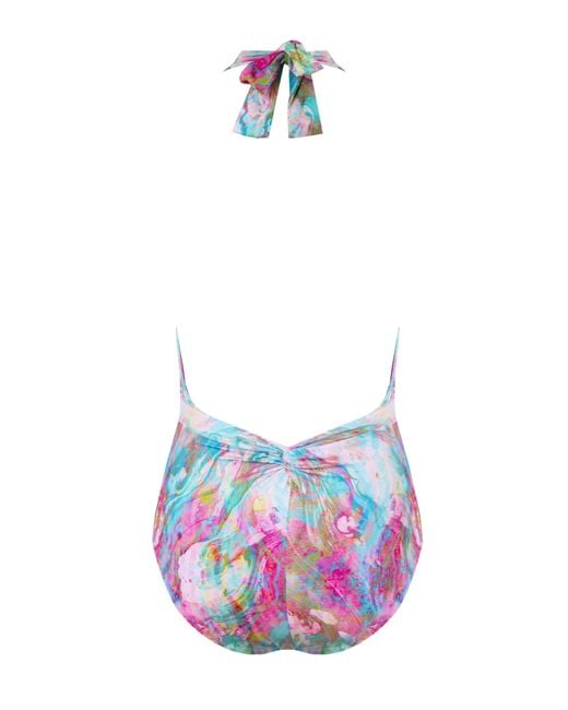 Sophia Alexia Blue Liquid Tahiti Twist Swimsuit