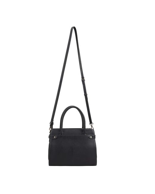 Paul Costelloe Black Trishuli Leather Satchel Bag