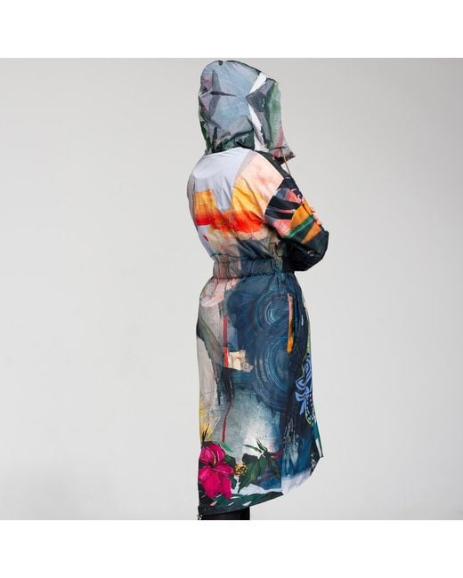 ARTISTA Blue Hooded Forest Jacket