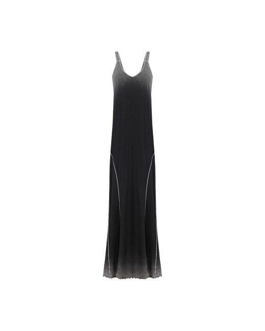 Pcfg Black Free Heaven Acid Wash Long Dress