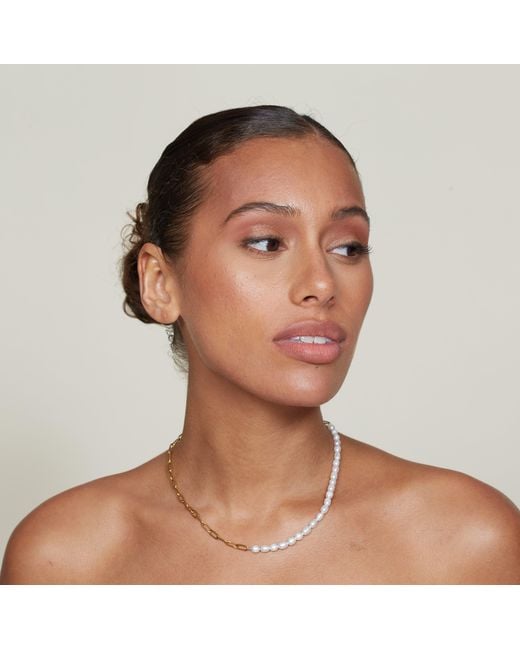Mickey's Girl Metallic Paiania Pearl Waterproof Necklace