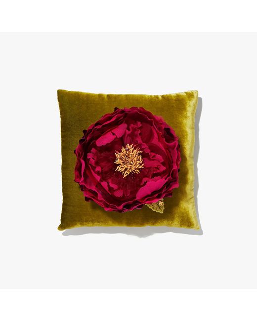 Helena Simon Red The Peony Floral Brooch