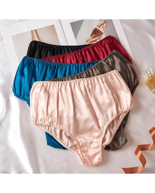 Soft Strokes Silk Pink Set Of Two Pure Mulberry Silk French Cut Panties High Waist