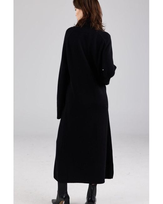 Dref Black Solaris Maxi Rollneck Knit