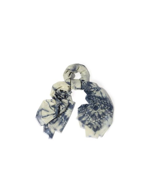 Saachi Blue Tie Dye Printed Scarf