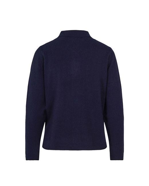 tirillm Blue Nadine Short Cardigan With Collar And Pockets