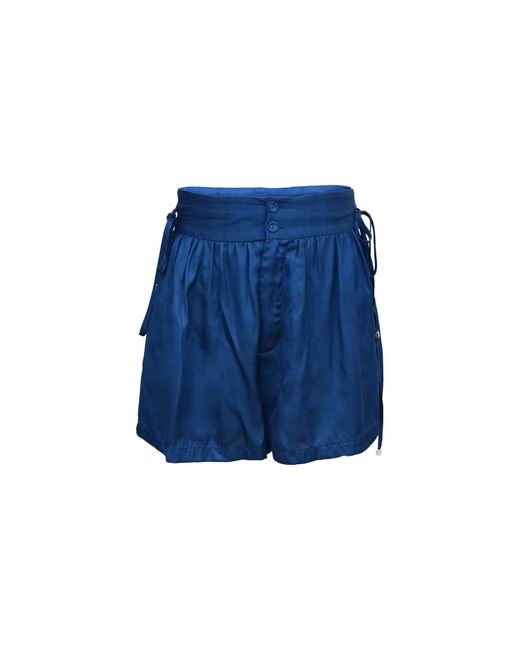 Shinaraa Blue High-Waisted Flowy Shorts