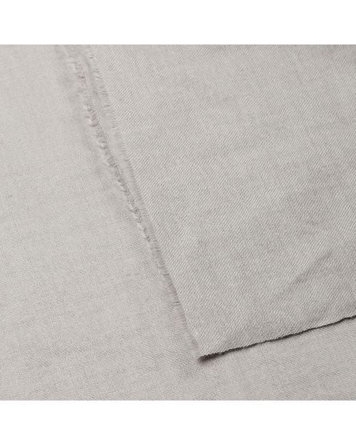 Heritagemoda Gray Handmade Cashmere Scarf for men