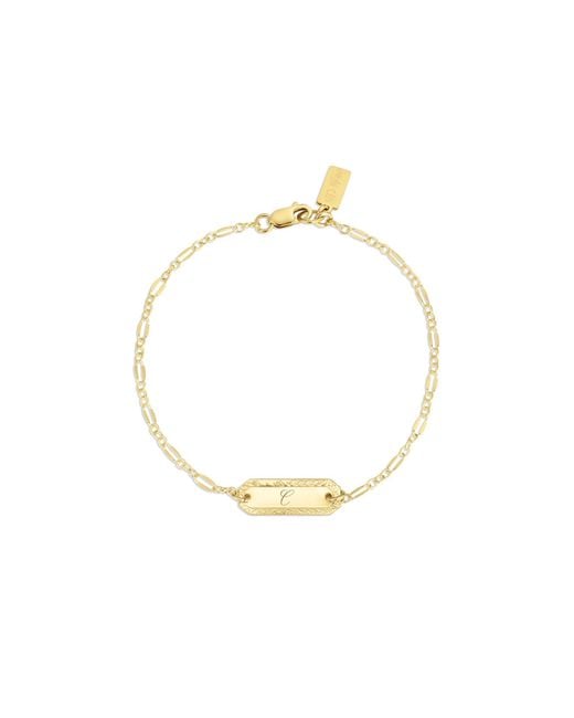 SET & STONES Metallic Cora Initial Bracelet