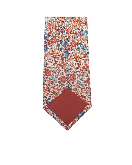 LE COLONEL Red Brick Emma Liberty Tie for men
