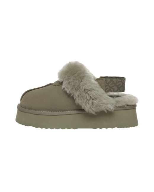 EverAu Australia Green Wagtail Removable Strap Platform Slippers