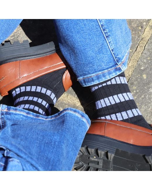 Peper Harow - Made in England Black Old School Socks –