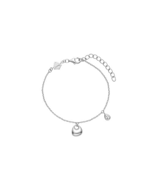 Vanhi White Nora Double Pendant Bracelet