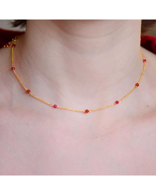 GEM BAZAAR Pink Sun Kissed Chain
