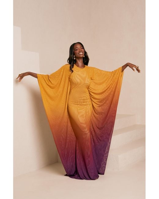 Ofuure Purple Sol Kaftan Dress