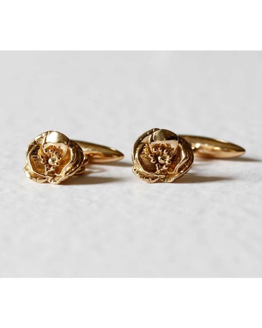 Lee Renee Metallic Poppy Cufflinks for men