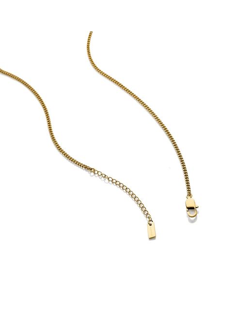 Bermuda Watch Company Metallic Maivelle Blair T-Bar Curb Chain Necklace