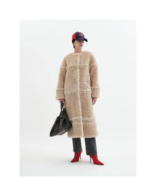 Jakke Natural Neutrals Arc Lines Coat