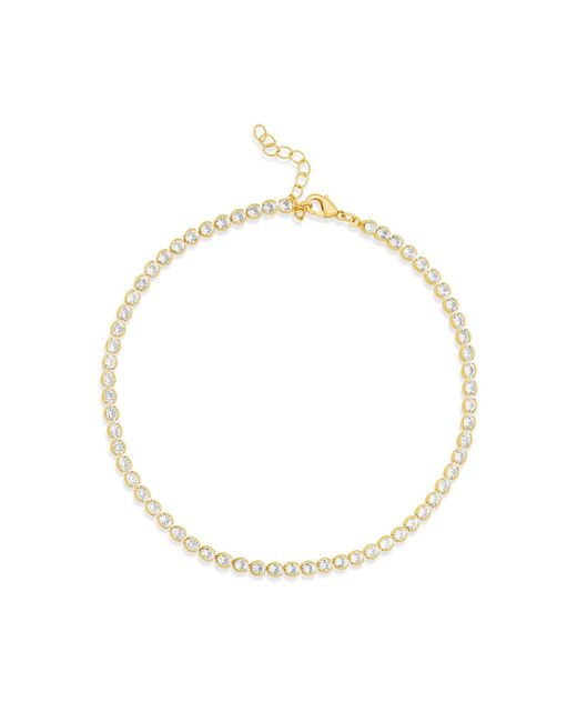 SHYMI Metallic Four Mm Round Bezel Anklet