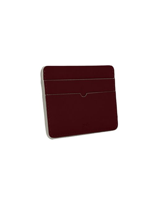 godi. Red Handmade Leather Card Case