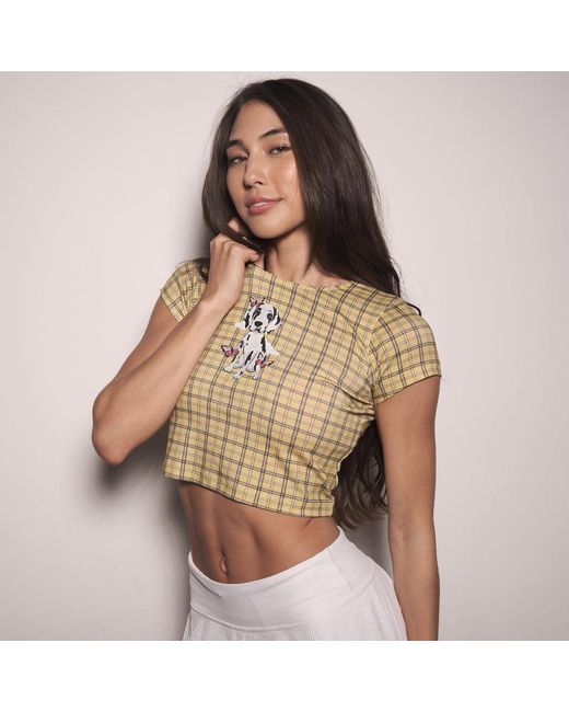 Cloud Haven Yellow Plaid Sweet Dane Tee