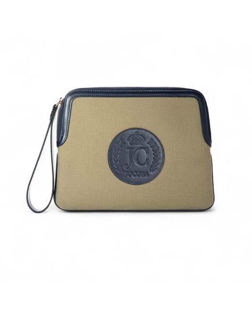 Jocosa Women's Blue Solid Clutch Bag