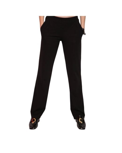 Miracles Manifester Black Mid-Rise Straight Leg Pants
