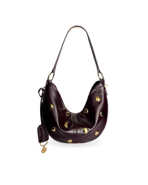 Indigolush Black Midi Ivy Studded Cherry