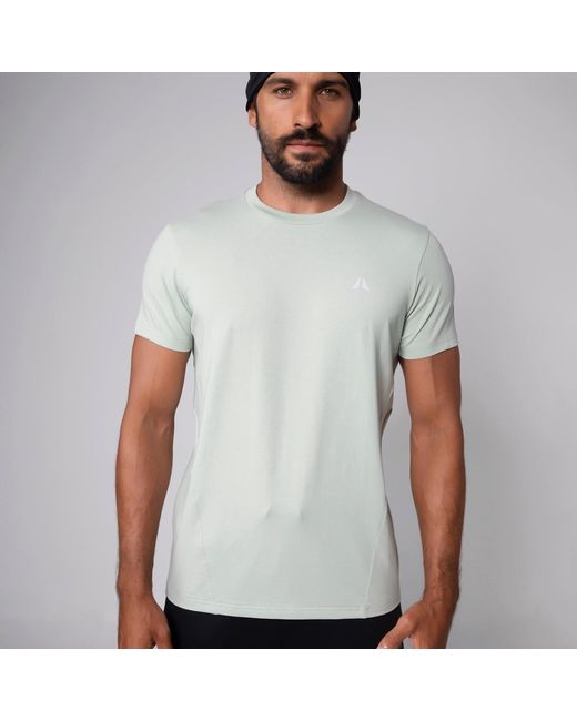 Aora Athletics Green Basic Training Performance T-Shirt With Breathable Soft Lightweight Fabric For Gym, Running, And Everyday Wear for men