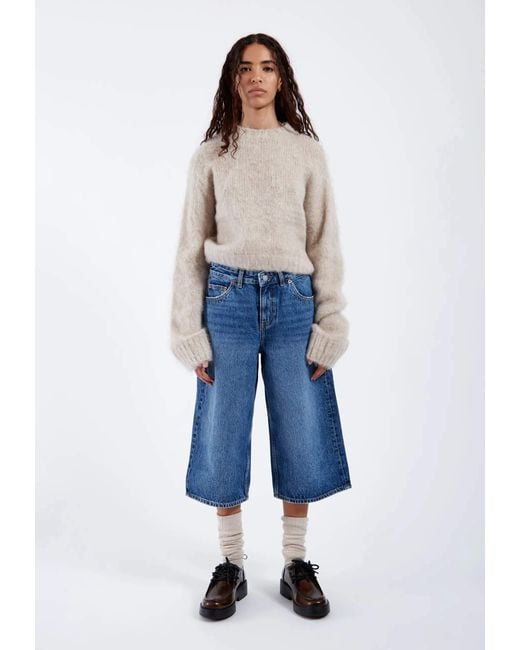Dr. Denim Blue Dace Mid Wide Capri