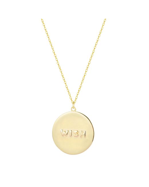 KAMARIA Metallic Opal Shooting Star Wish Medallion Necklace
