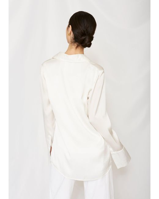 Nike White The Silk Blouse