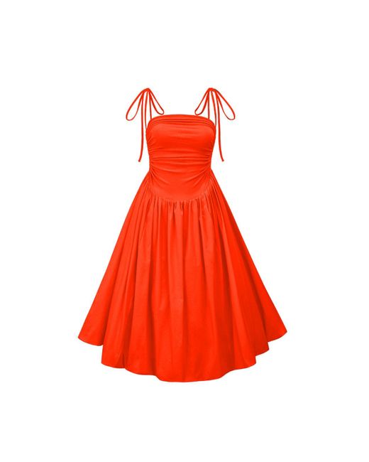 Amy Lynn Red Alexa Orange Puffball Dress